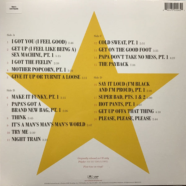 James Brown. 20 All Time Greatest Hits ! (  2 × Vinyl, LP, Compilation, Limited Edition, Reissue, Red Transparent ) VG+VG+ - Ad-Astra Records