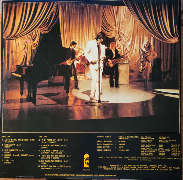 Bryan Ferry. " Let's Stick Together " VG+VG - Ad-Astra Records