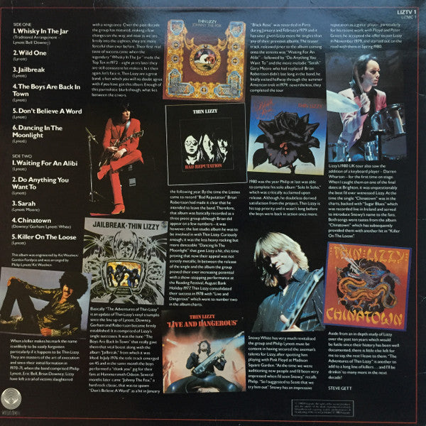 Thin Lizzy. The Adventures Of Thin Lizzy (The Hit Singles Collection) VG+VG