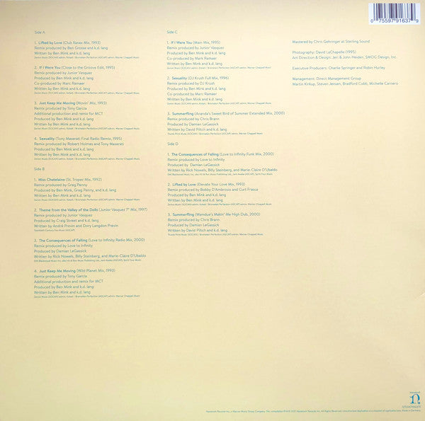 K.D Lang. Makeover ( Double Transparent Turquoise ) VG+VG+