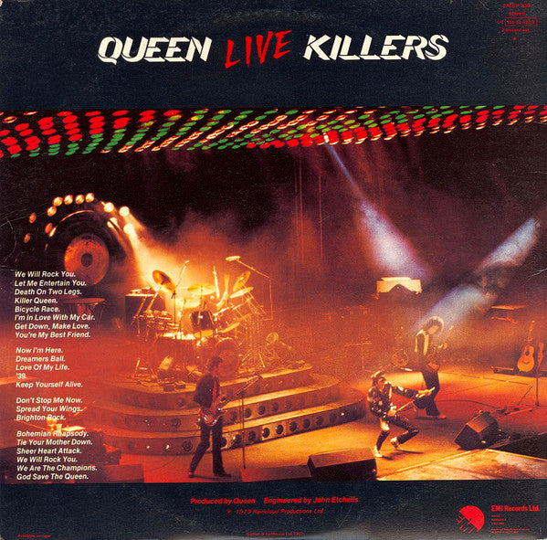 Queen. Live Killers ( Gatefold Double ) VG+VG - Ad-Astra Records