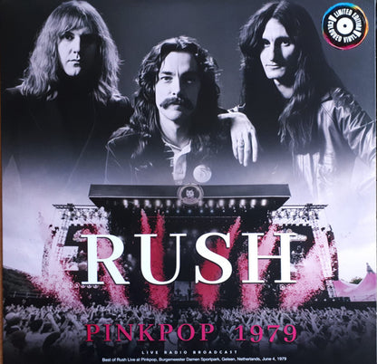 Rush.  Live at Pinkpop, Burgermeester Damen Sportpark, Geleen, Netherlands, June 4, 1979 Pink Vinyl
