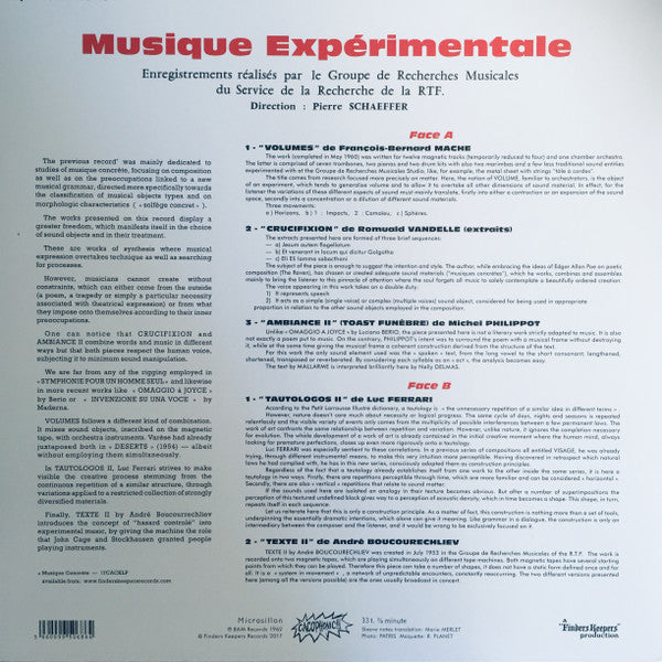 Various Artists. Musique Expérimentale