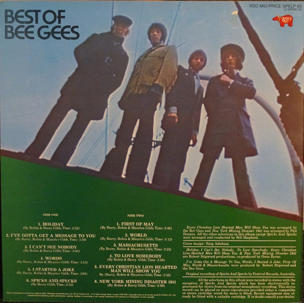 The Bee Gees. Best Of Bee Gees ( Re Issue 1983 ) VG+VG