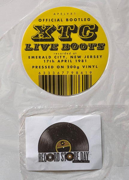 XTC. Live Boots (Emerald City, Cherry Hill, New Jersey 17th April 1981) RSD 2026 200g