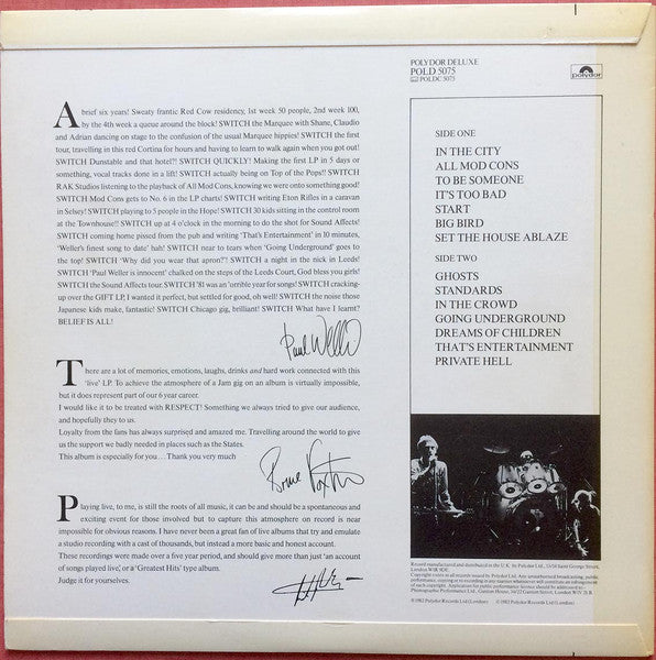 The Jam. Dig The New Breed VG+VG