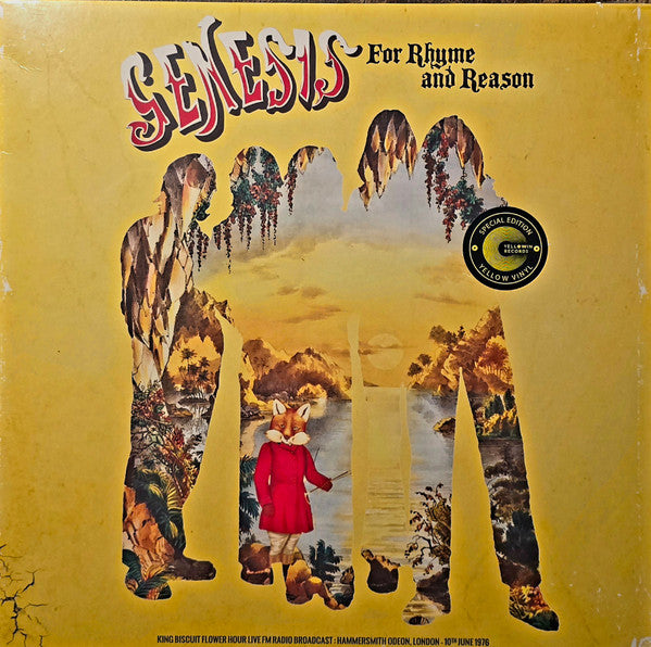 Genesis. For Rhyme And Reason ( Live at Hammersmith Odeon, London, England June 10th 1976 Yellow Vinyl )