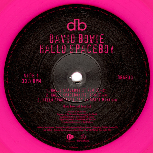 David Bowie. Hallo Spaceboy ( 12", 33 ⅓ RPM, EP, Record Store Day, Limited Edition, Reissue, Neon Pink, 30th Anniversary ) - Ad-Astra Records