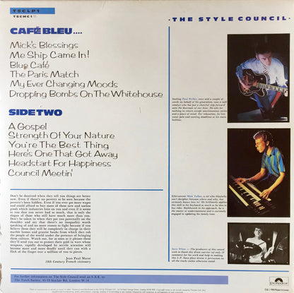 The Style Council. Cafe Bleu VG+VG