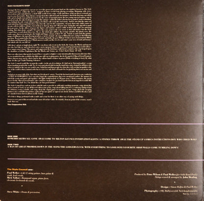 The Style Council. Our Favourite Shop ( + Poster ) VG+VG - Ad-Astra Records