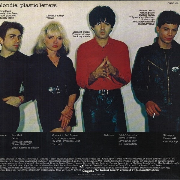 Blondie. Plastic Letters VG+VG