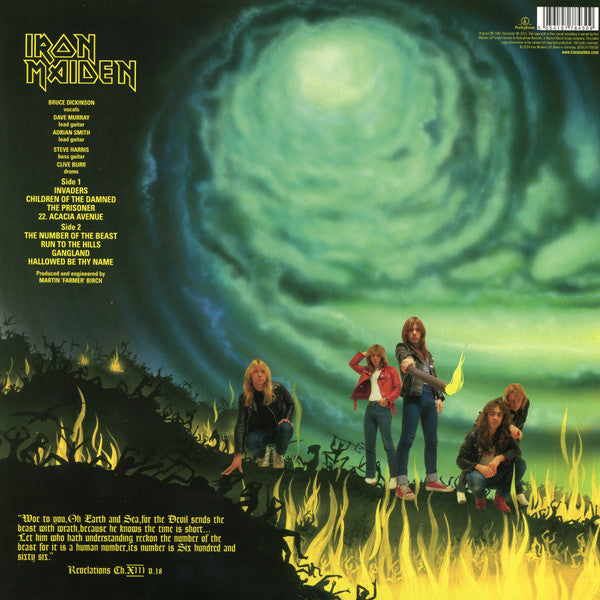 Iron Maiden. The Number Of The Beast (  Reissue, Remastered, 180g ) VG+VG+