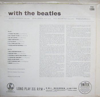 The Beatles. With The Beatles ( 1st Pressing Mono, 'Jobete' Credit, MKT Tax Code ) G+G - Ad-Astra Records