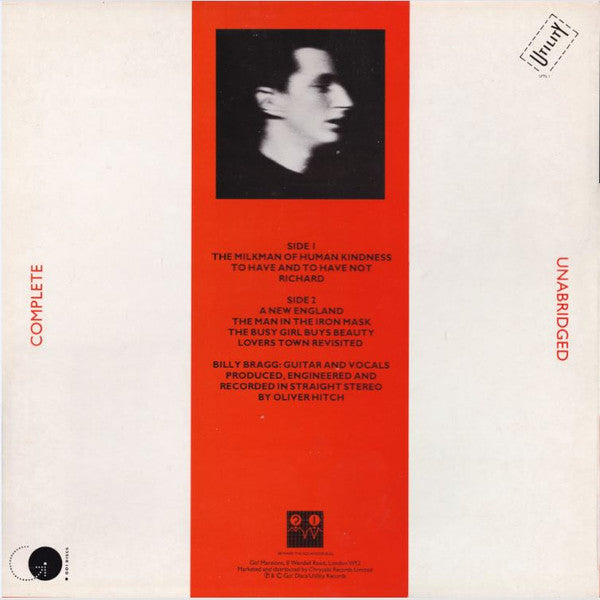 Billy Bragg. Life's A Riot With Spy vs Spy VG+VG