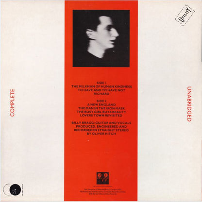 Billy Bragg. Life's A Riot With Spy vs Spy VG+VG