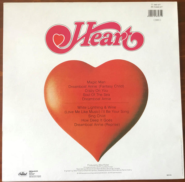 Heart. Dreamboat Annie VG+VG+