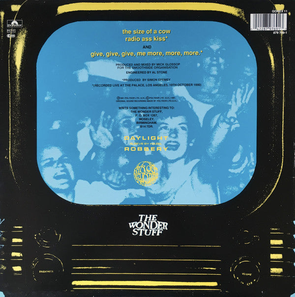 The Wonder Stuff. The Size Of A Cow 12" 45rpm EP VG+ VG