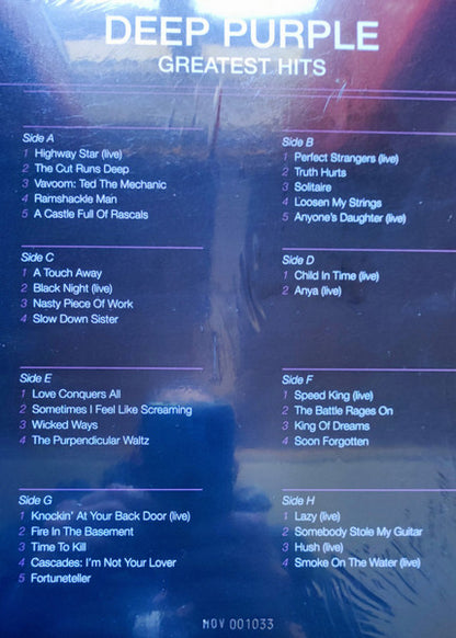 Deep Purple. Greatest Hits ( 4 x Vinyl, LP, Compilation, Deluxe Edition, Limited Edition, Numbered, Reissue, Purple Vinyl , 180g ) - Ad-Astra Records
