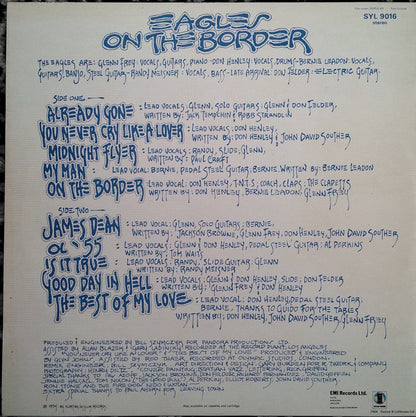 Eagles. On The Border ( Textured Sleeve ) VG+VG