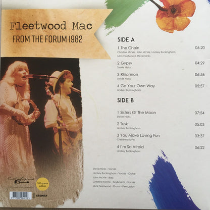 Fleetwood Mac. From The Forum 1982 - Ad-Astra Records
