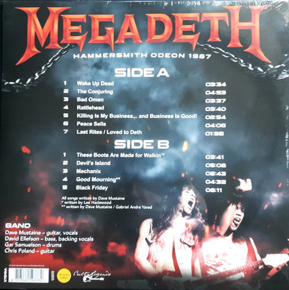 Megadeth. Hammersmith Odeon 1987