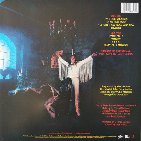 Ozzy Osbourne. Diary Of A Madman ( Reissue, Red & Black Swirl )