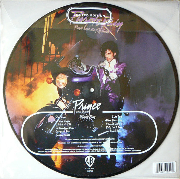 Prince And The Revolution. Purple Rain (  Limited Edition, Picture Disc, Reissue, Stereo )