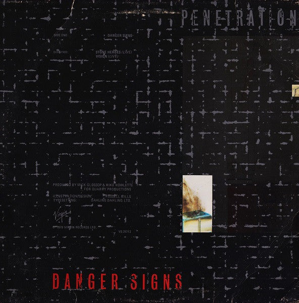 Penetration. Danger Signs 12", 45 RPM VG+VG - Ad-Astra Records