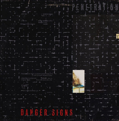 Penetration. Danger Signs 12", 45 RPM VG+VG - Ad-Astra Records