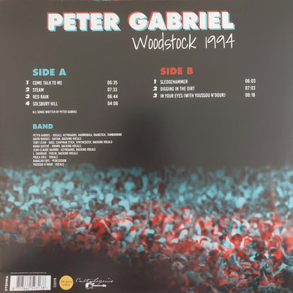 Peter Gabriel. Woodstock Winston Farm, Saugerties, NY, August 14, 1994 - Ad-Astra Records