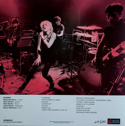 Blondie. Live At Old Waldorf In San Francisco • September 21, 1977 ( Violet 180g )