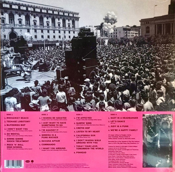 Ramones. Summer In The City (Live In San Francisco, 1979)  2 × Vinyl, LP, Record Store Day, Limited Edition, Stereo, Pink Neon