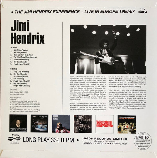 The Jimi Hendrix Experience. Live in Europe 1966-1967