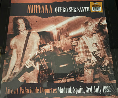 Nirvana.  Quero Ser Santo Live at Palacio de Deportes de La Comunidad de Madrid, Spain 3rd July 1992.