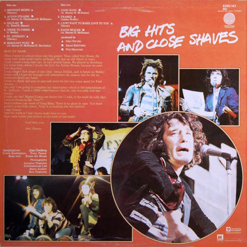 The Sensational Alex Harvey Band. Vambo Rools 'Big Hits And Close Shaves' VG+VG - Ad-Astra Records