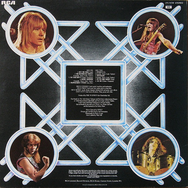 The Sweet. Sweet Fanny Adams VG+VG - Ad-Astra Records