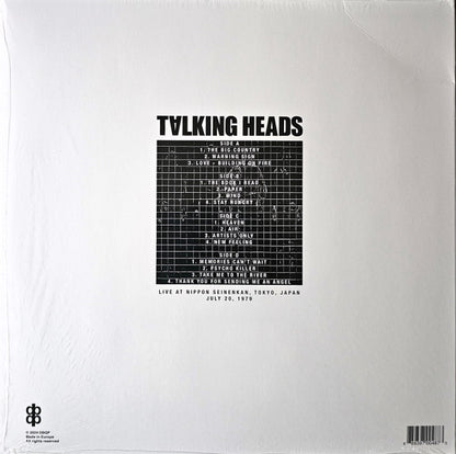 Talking Heads. Live At Nippon Seinenkan Tokyo - Japan July 20, 1979 ( Double Album ) - Ad-Astra Records