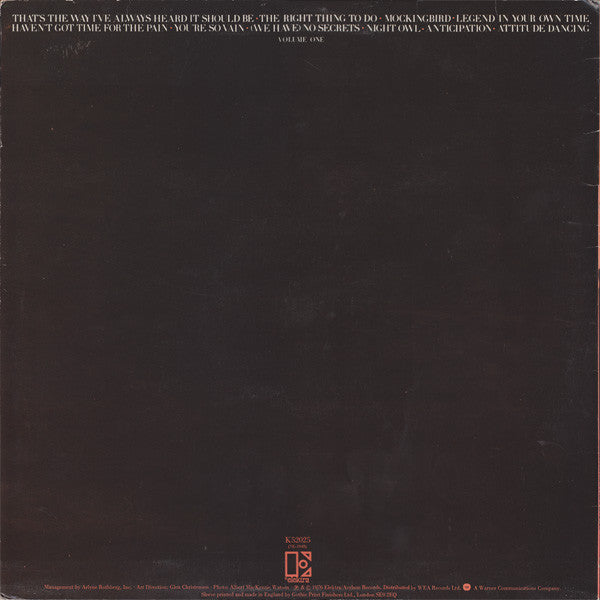 Carly Simon. The Best Of VG+VG