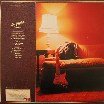 Eric Clapton. Backless ( Gatefold ) VG+VG - Ad-Astra Records