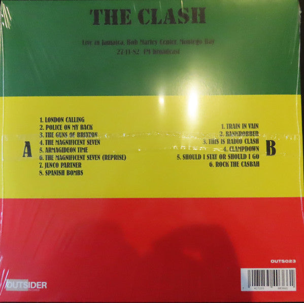 The Clash. Jamaica Calling ( Live Jamaica 27. 11. 82 - Bob Marley Centre , Montego Bay ) Yellow Vinyl
