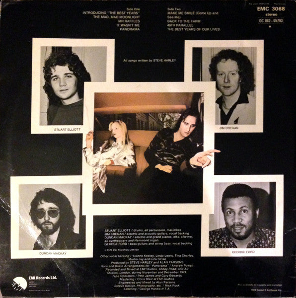 Steve Harley & Cockney Rebel. The Best Years Of Our Lives VG+VG