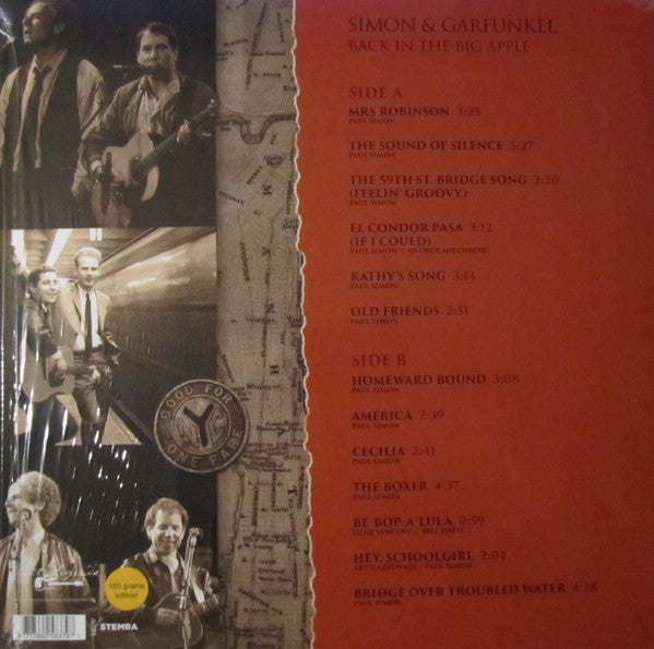 Simon & Garfunkel. Back In The Big Apple - Ad-Astra Records