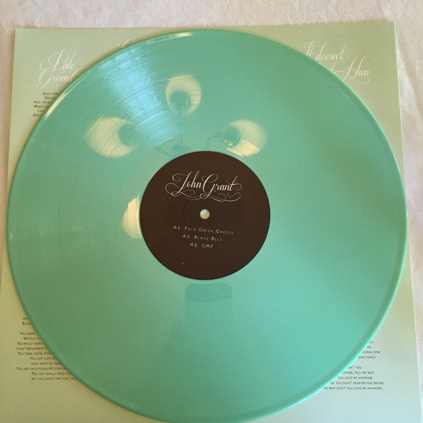John Grant. Pale Green Ghosts ( Double Pale Green Vinyl  No CD ) VG+VG