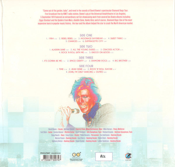 David Bowie. Live Los Angeles 1974 ( Double White 180g Vinyl )