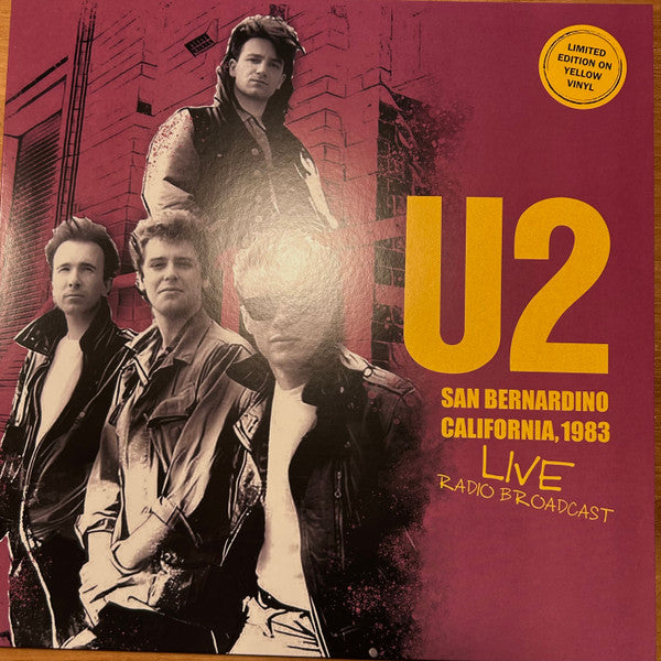U2.  San Bernardino California 1983 ( Ltd Edition Yellow Vinyl )