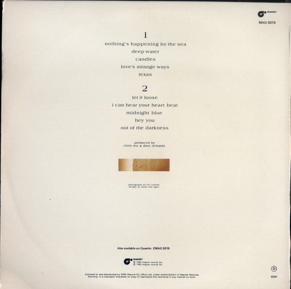Chris Rea. Water Sign VG+VG