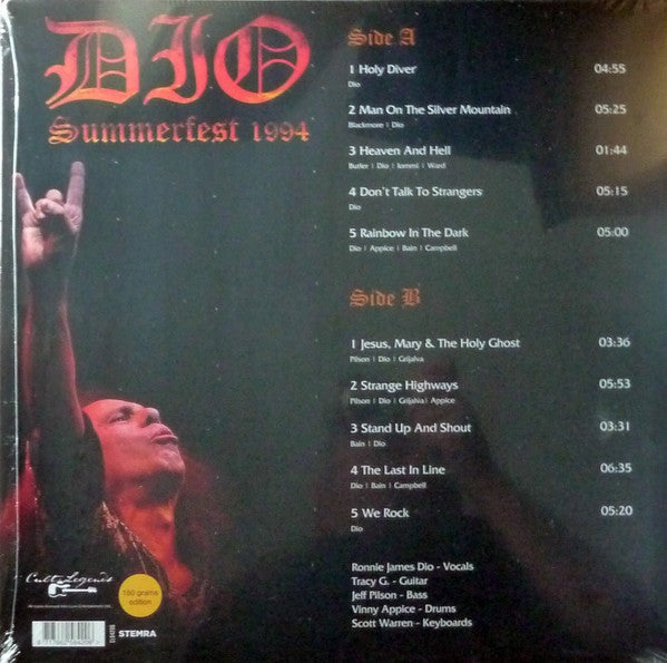 Dio. Summerfest 1994: Live Radio Broadcast - Ad-Astra Records