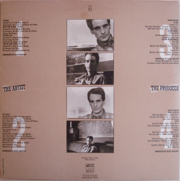 Alex Chilton. Alex Chilton's Lost Decade ( Double ) VG+VG