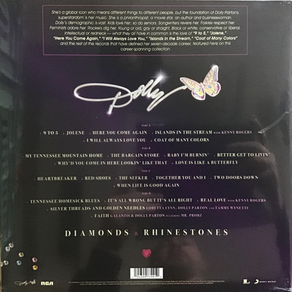 Dolly Parton. Diamonds & Rhinestones - The Greatest Hits Collection Double Album