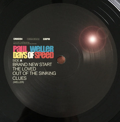 Paul Weller. Days Of Speed ( Re Issue ) Double Album